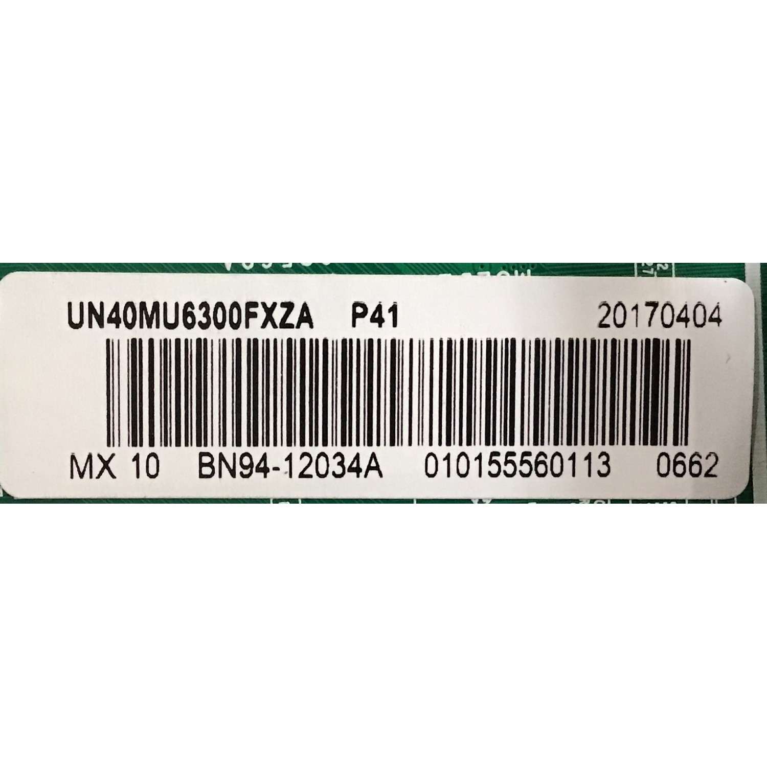 KIT DE TARJETAS PARA TV SAMSUNG / NUMERO DE PARTE MAIN BN94-12034A / BN41-02568A / BN97-12958A / BN9412034A / NUMERO DE PARTE FUENTE BN4400806A / L40S6_FDY / BN44-00806A / PANEL CY-GK040HGLV3H / MODELO UN40MU6300 / UN40MU6300FXZA FA01 - Imagen 3